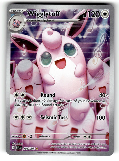 Wigglytuff – 105/094 PFL: ME02: Phantasmal Flames Illustration Rare Holo NM