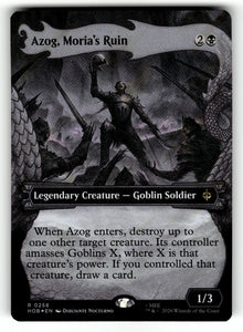 Azog, Moria's Ruin (Showcase) (Surge Foil) – 258 HOB: The Hobbit R Foil NM