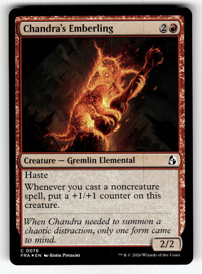 Chandra's Emberling – 76 FRA: Reality Fracture C Foil NM