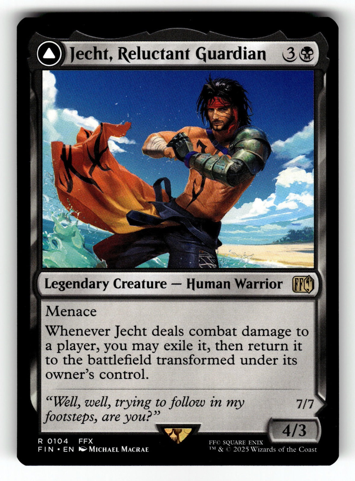 Jecht, Reluctant Guardian – 104 FIN: FINAL FANTASY R NM