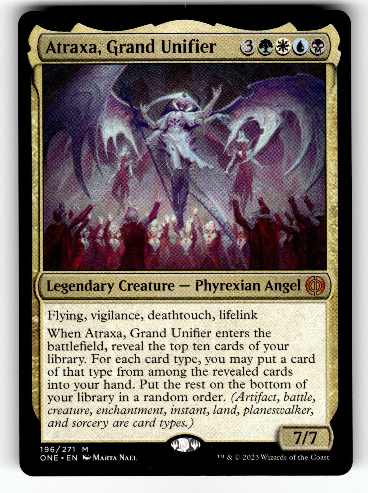 Atraxa, Grand Unifier – 196 ONE: Phyrexia: All Will Be One M NM
