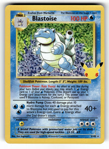 Blastoise – 2/102 CCC: Celebrations: Classic Collection Classic Collection Holo NM