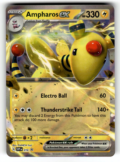 Ampharos ex - – 016 SVP: SV: Scarlet & Violet Promo Cards Promo HoloNM