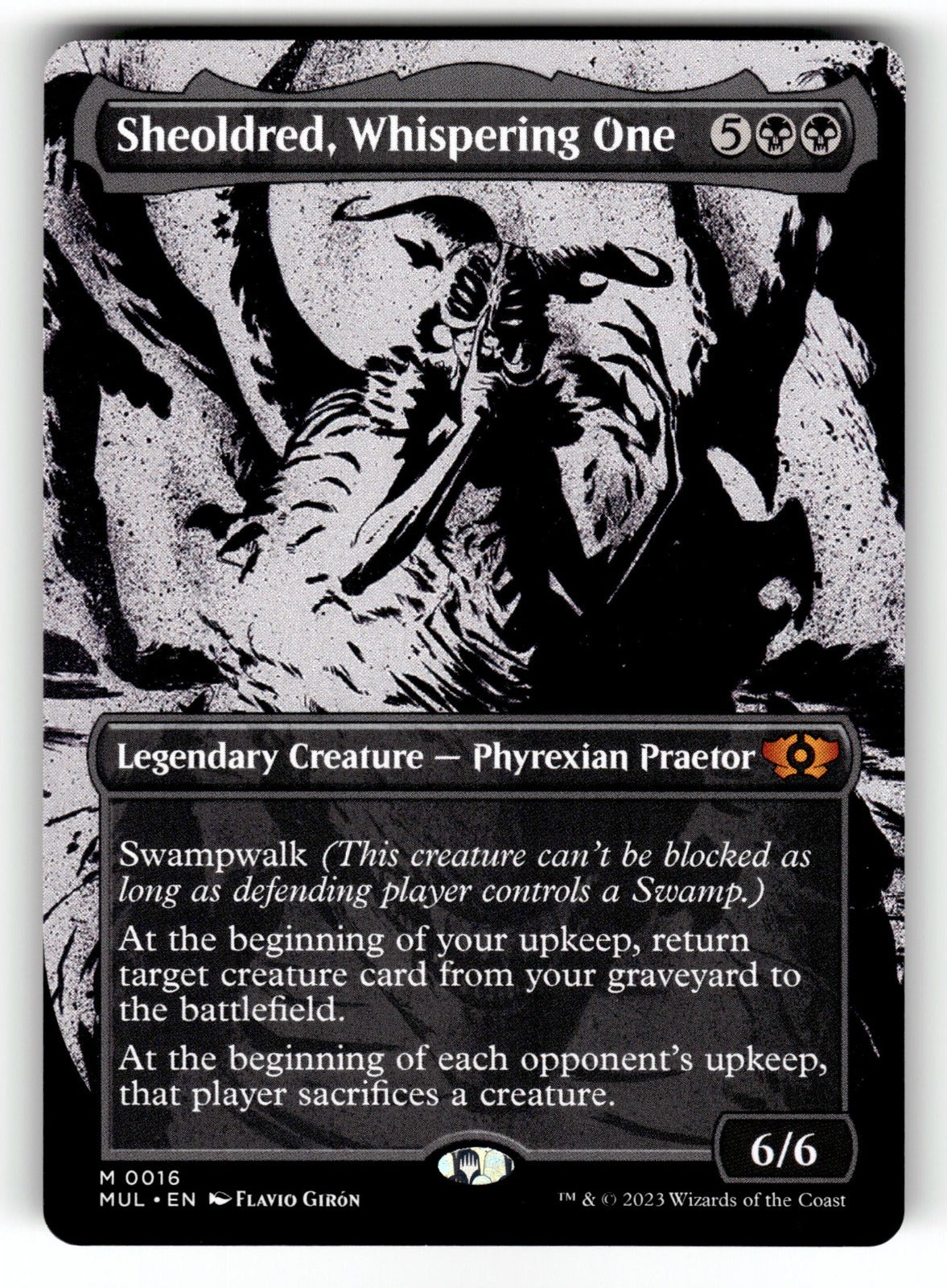 Sheoldred, Whispering One – 16 MUL: March of the Machine: Multiverse Legends M NM