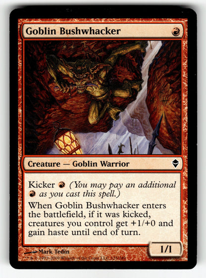 Goblin Bushwhacker – 125 ZEN: Zendikar C LP