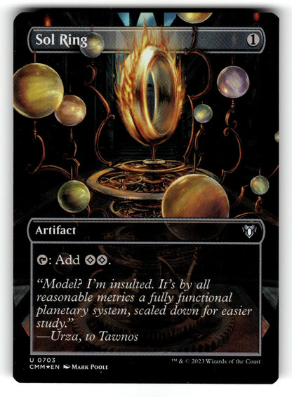 Sol Ring (Borderless) – 703 CMM: Commander Masters U Foil NM
