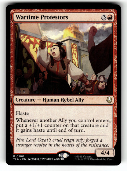Wartime Protestors – 160 TLA: Avatar: The Last Airbender R NM