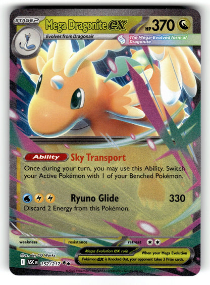 Mega Dragonite ex – 152/217 ASC: ME: Ascended Heroes Double Rare Holo NM
