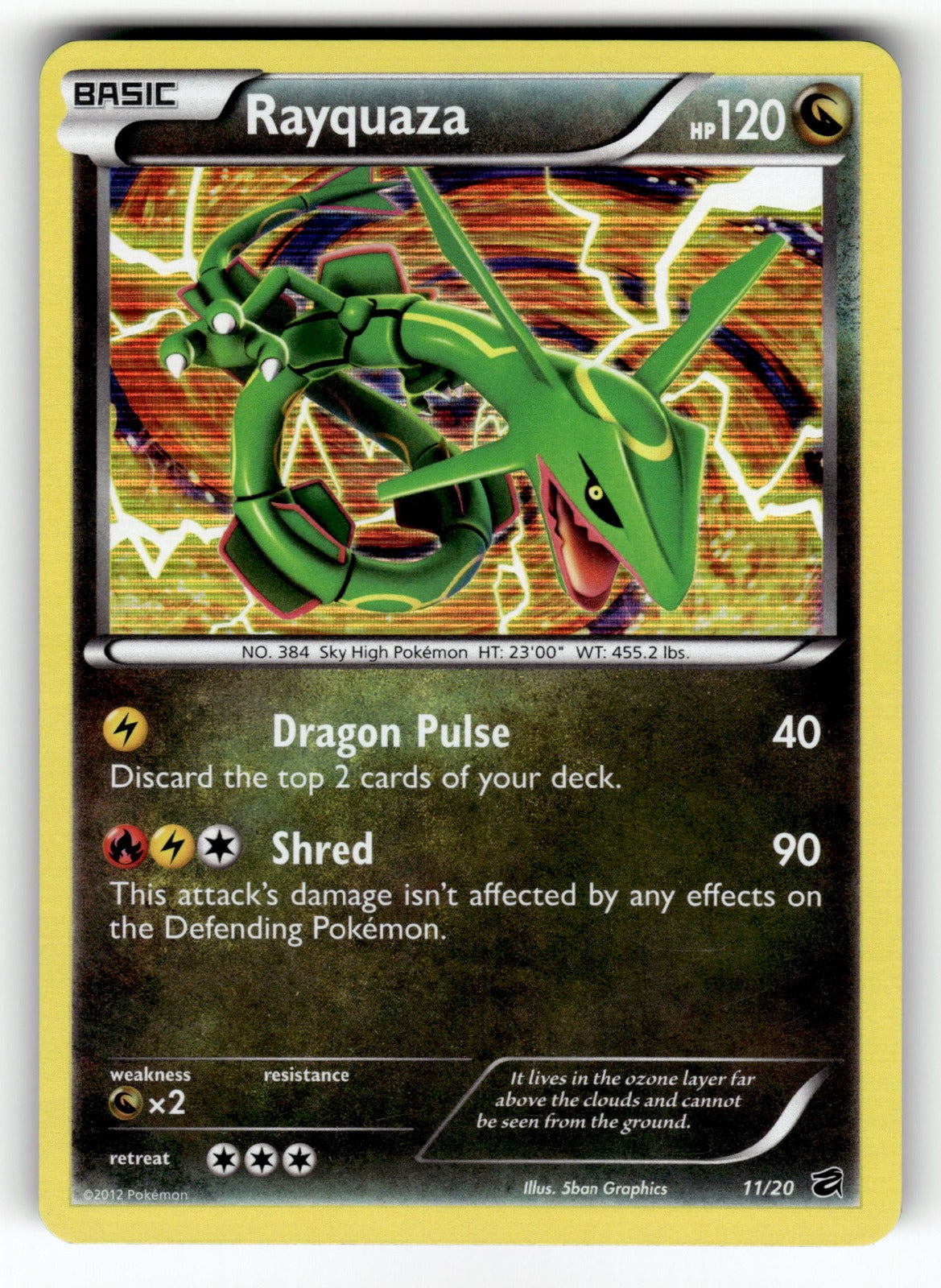 Rayquaza – 11/20 DRV: Dragon Vault Holo Rare HoloNM