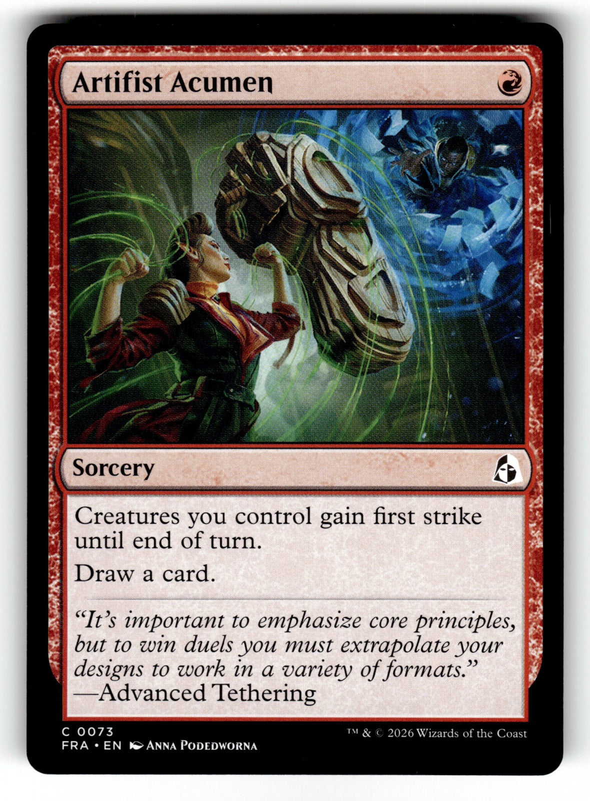 Artifist Acumen – 73 FRA: Reality Fracture C NM