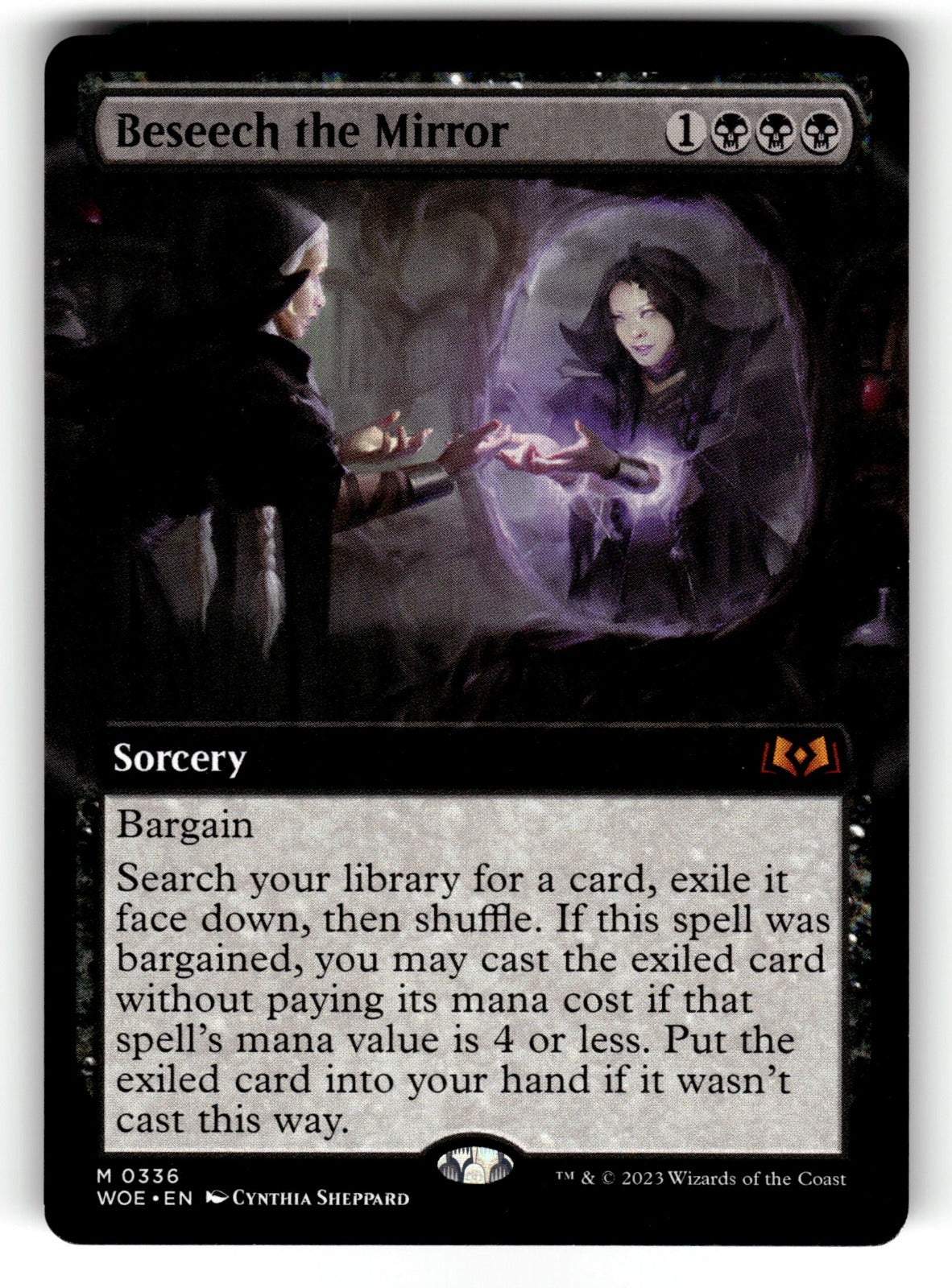Beseech the Mirror (Extended Art) – 336 WOE: Wilds of Eldraine M NM