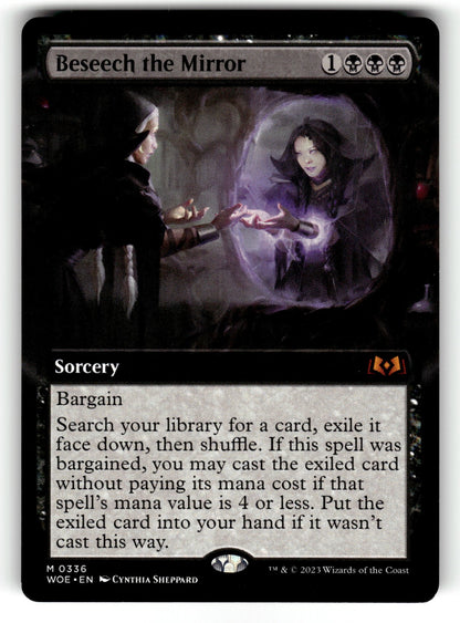 Beseech the Mirror (Extended Art) – 336 WOE: Wilds of Eldraine M NM