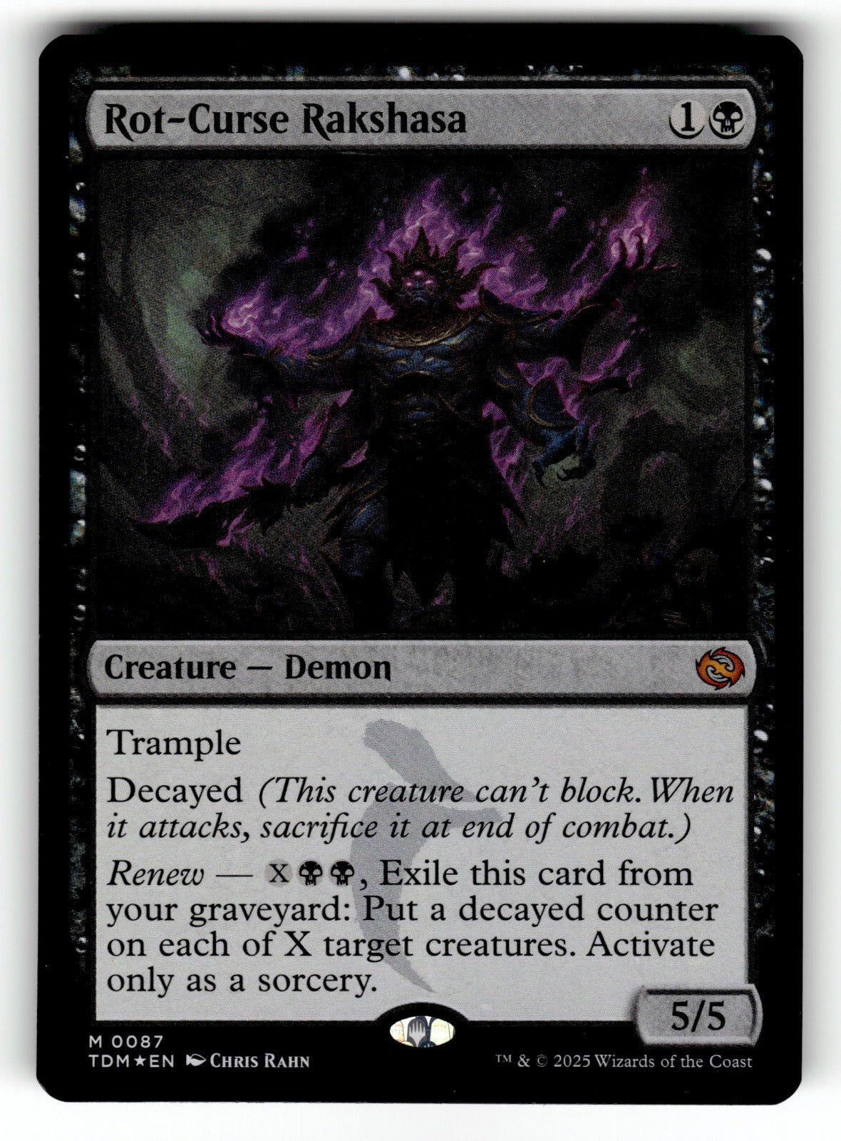 Rot-Curse Rakshasa – 87 TDM: Tarkir: Dragonstorm M Foil LP