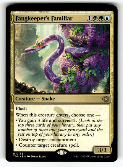 Fangkeeper's Familiar – 183 TDM: Tarkir: Dragonstorm R NM