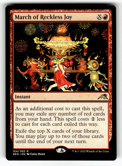 March of Reckless Joy – 154 NEO: Kamigawa: Neon Dynasty R NM