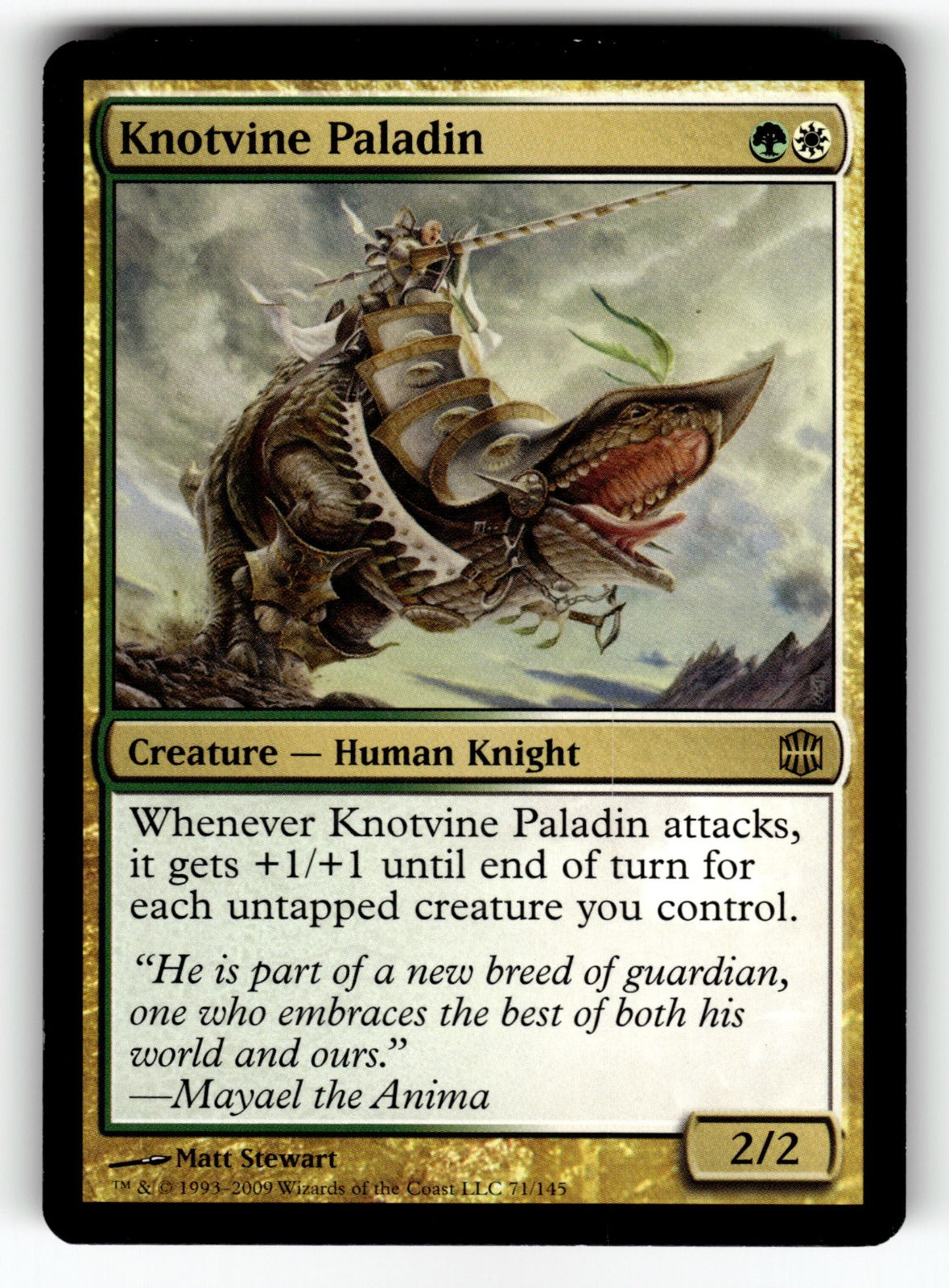 Knotvine Paladin – 71 ARB: Alara Reborn R NM