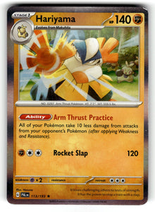 Hariyama - 113/193 PAL: SV02: Paldea Evolved Rare Holo NM