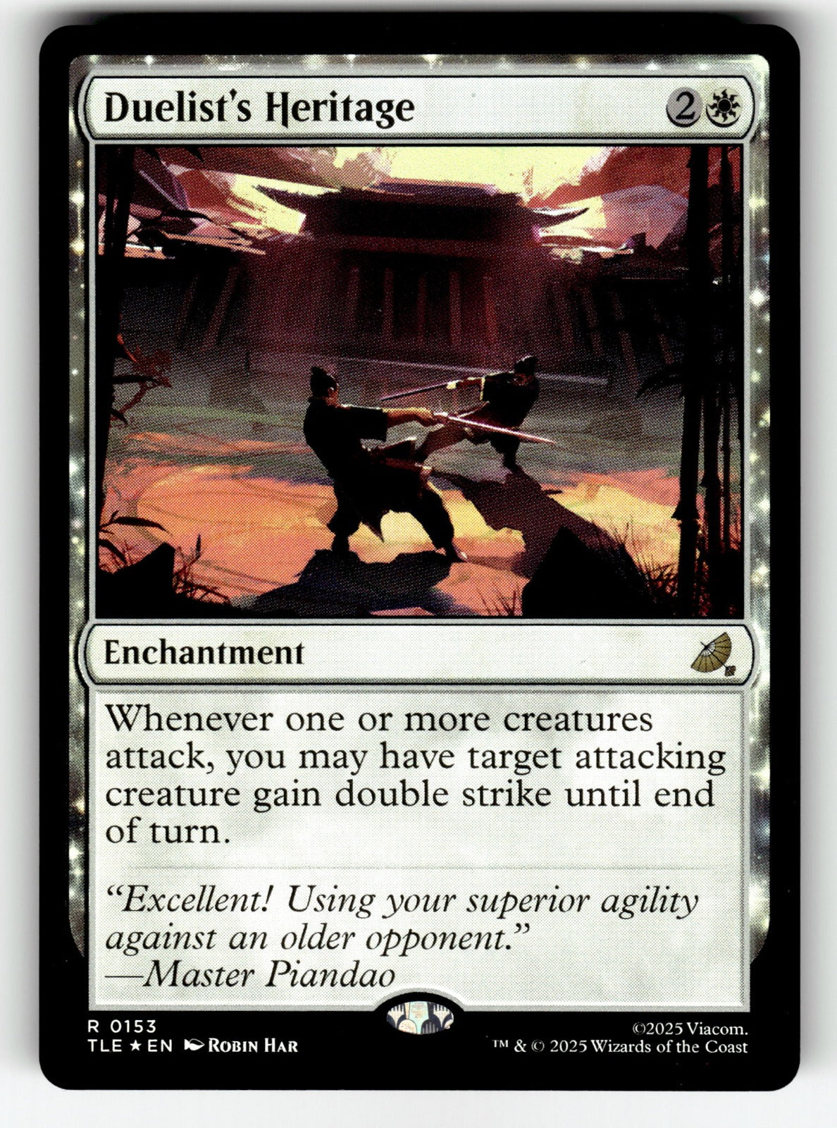 Duelist's Heritage – 153 TLE: Avatar: The Last Airbender: Eternal-Legal R Foil NM