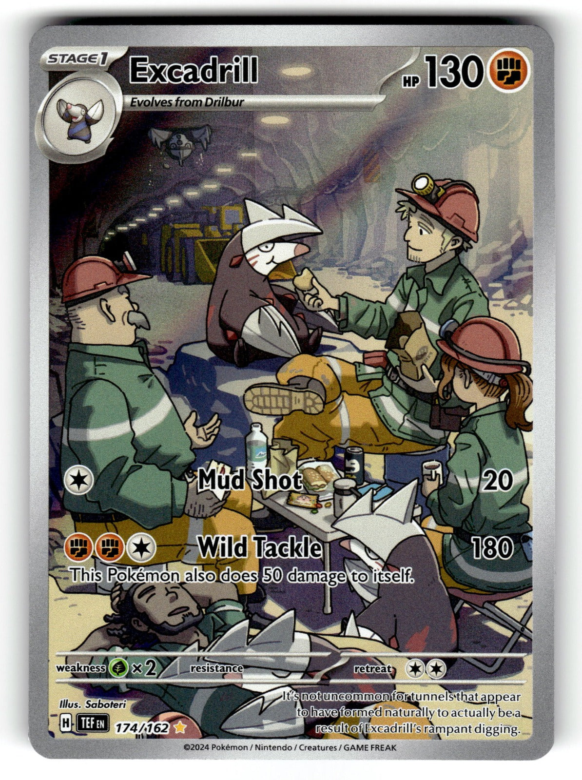 Excadrill - 174/162 TEF: SV05: Temporal Forces Illustration Rare Holo NM