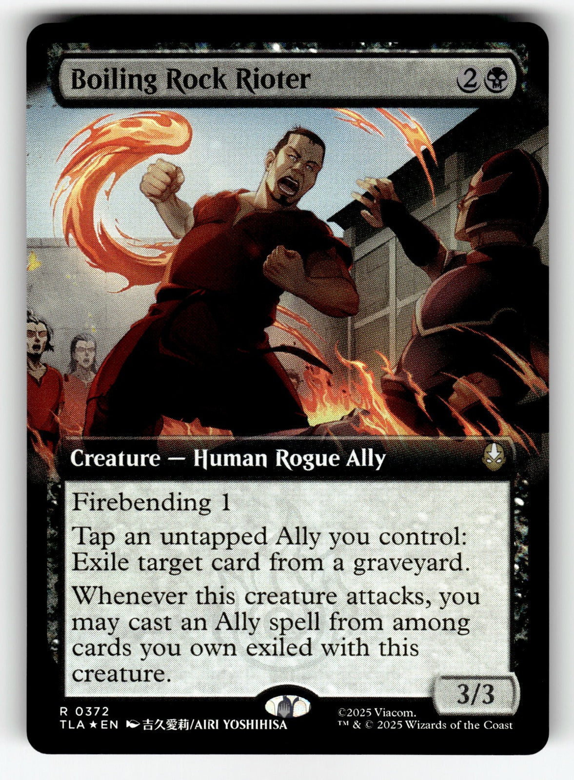 Boiling Rock Rioter (Extended Art) – 372 TLA: Avatar: The Last Airbender R FoilNM