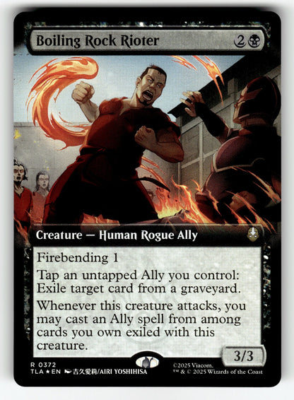 Boiling Rock Rioter (Extended Art) – 372 TLA: Avatar: The Last Airbender R FoilNM