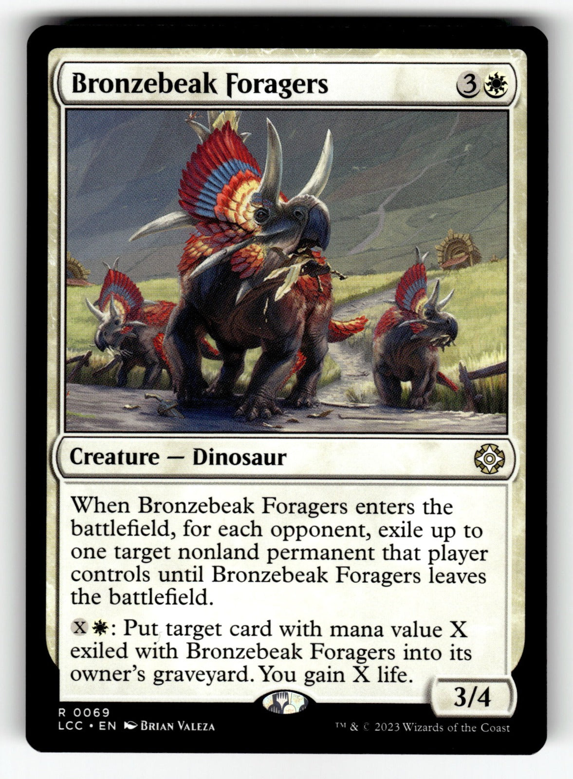 Bronzebeak Foragers – 69 LCC: Commander: The Lost Caverns of Ixalan R NM
