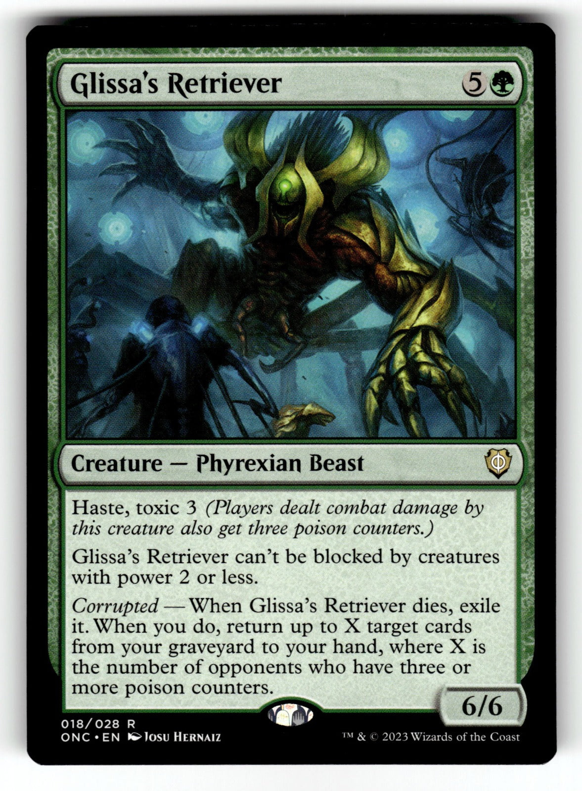 Glissa's Retriever – 18 ONC: Commander: Phyrexia: All Will Be One R NM