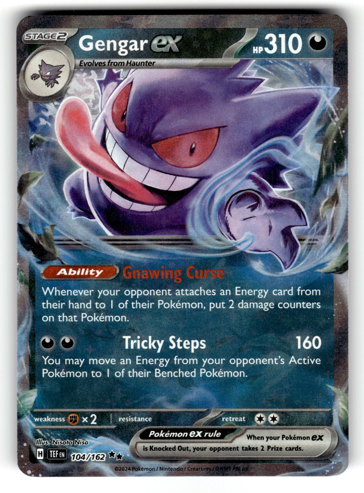 Gengar ex – 104/162 TEF: SV05: Temporal Forces Double Rare Holo LP