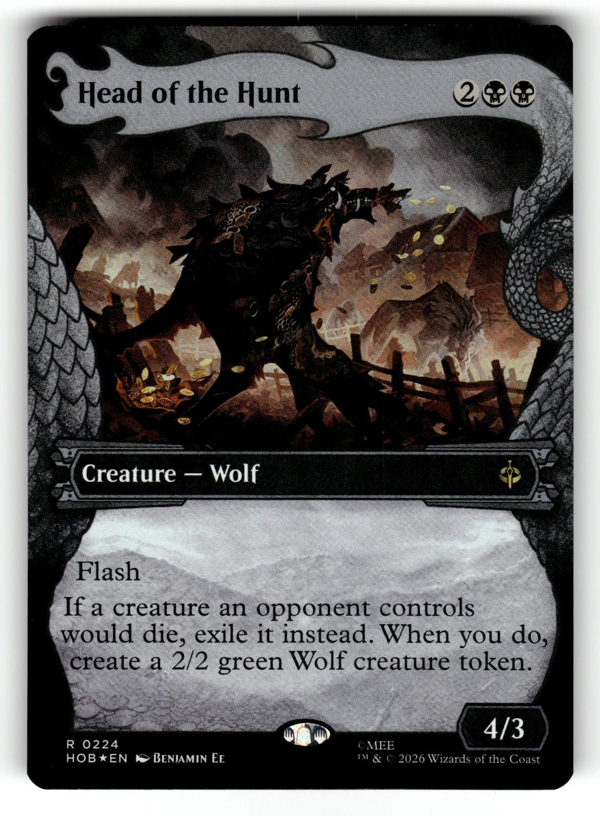 Head of the Hunt (Showcase) – 224 HOB: The Hobbit R Foil NM