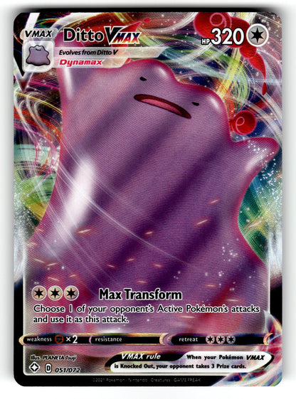 Ditto VMAX - 051/072 SHF: Shining Fates Ultra Rare Holo NM