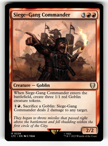 Siege-Gang Commander – 228 LTC: Commander: The Lord of the Rings: Tales of Middle-earth R NM