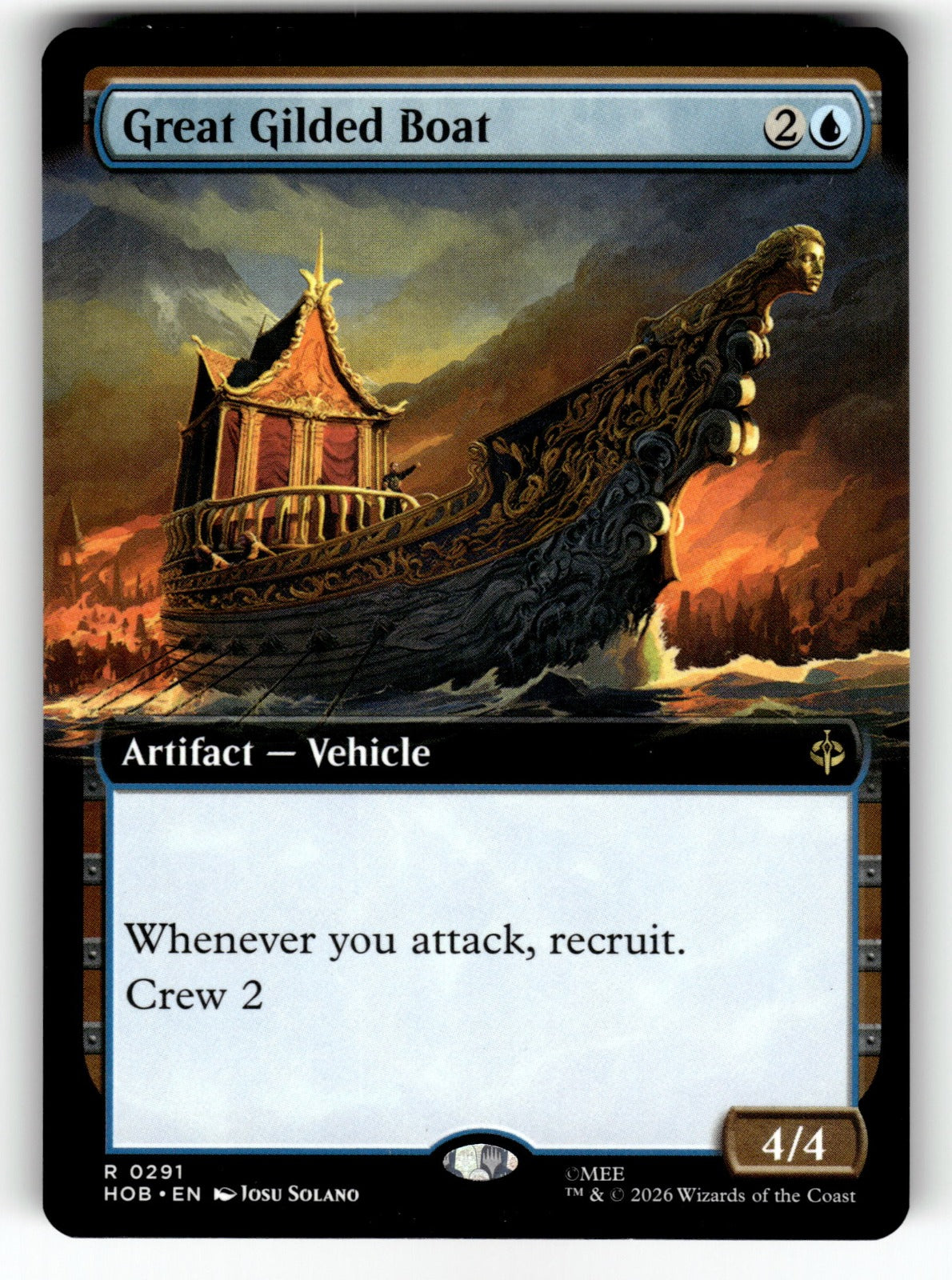 Great Gilded Boat (Extended Art) – 291 HOB: The Hobbit R NM