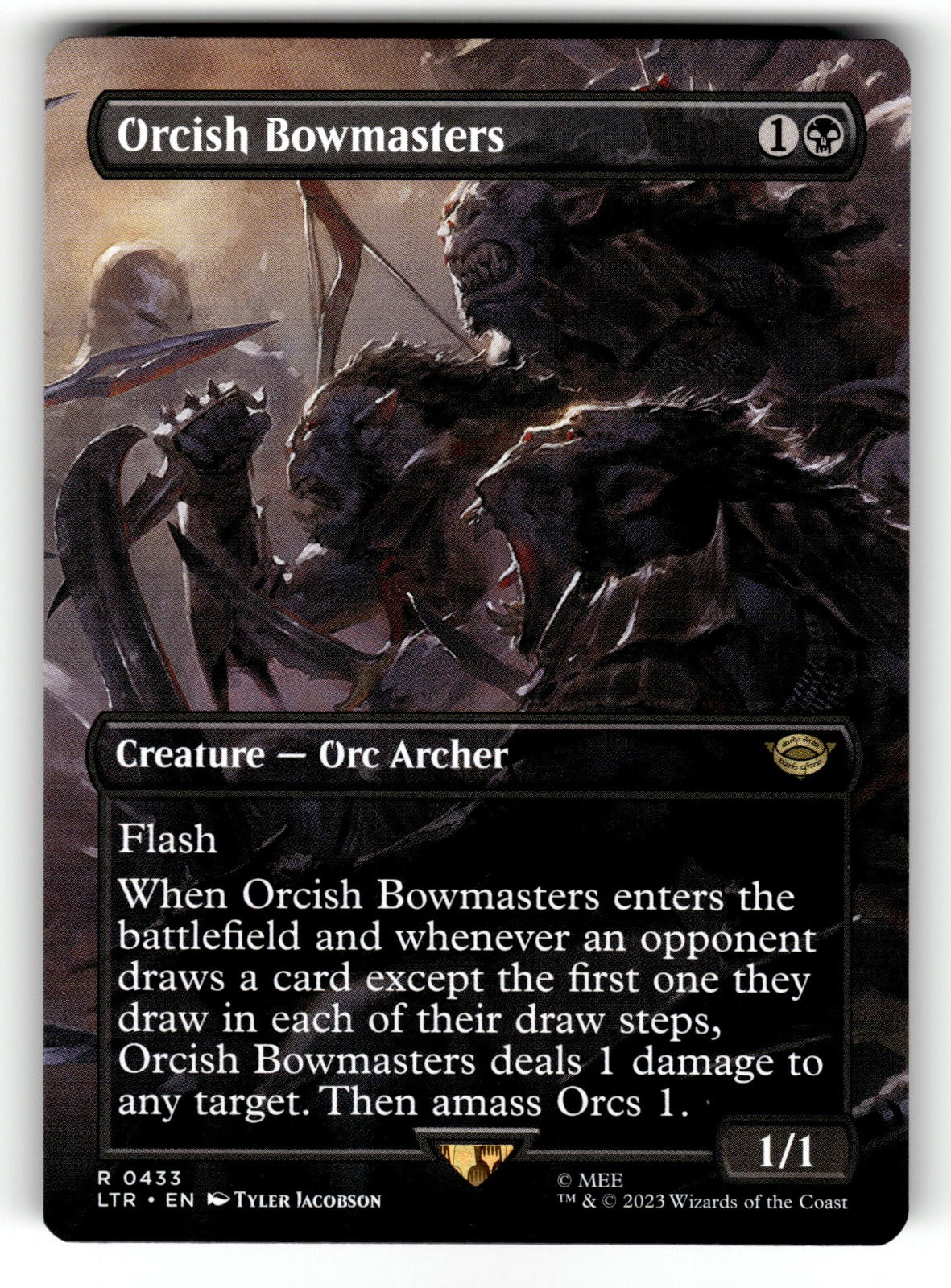 Orcish Bowmasters (Borderless) – 433 LTR: Universes Beyond: The Lord of the Rings: Tales of Middle-earth R LP