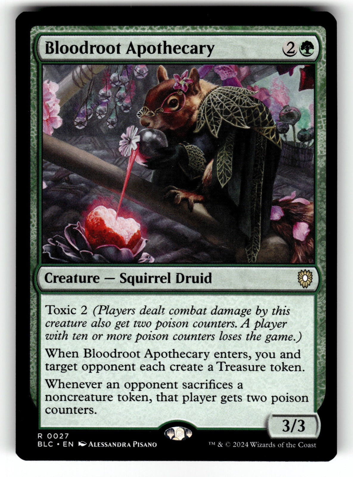 Bloodroot Apothecary – 27 BLC: Commander: Bloomburrow R NM