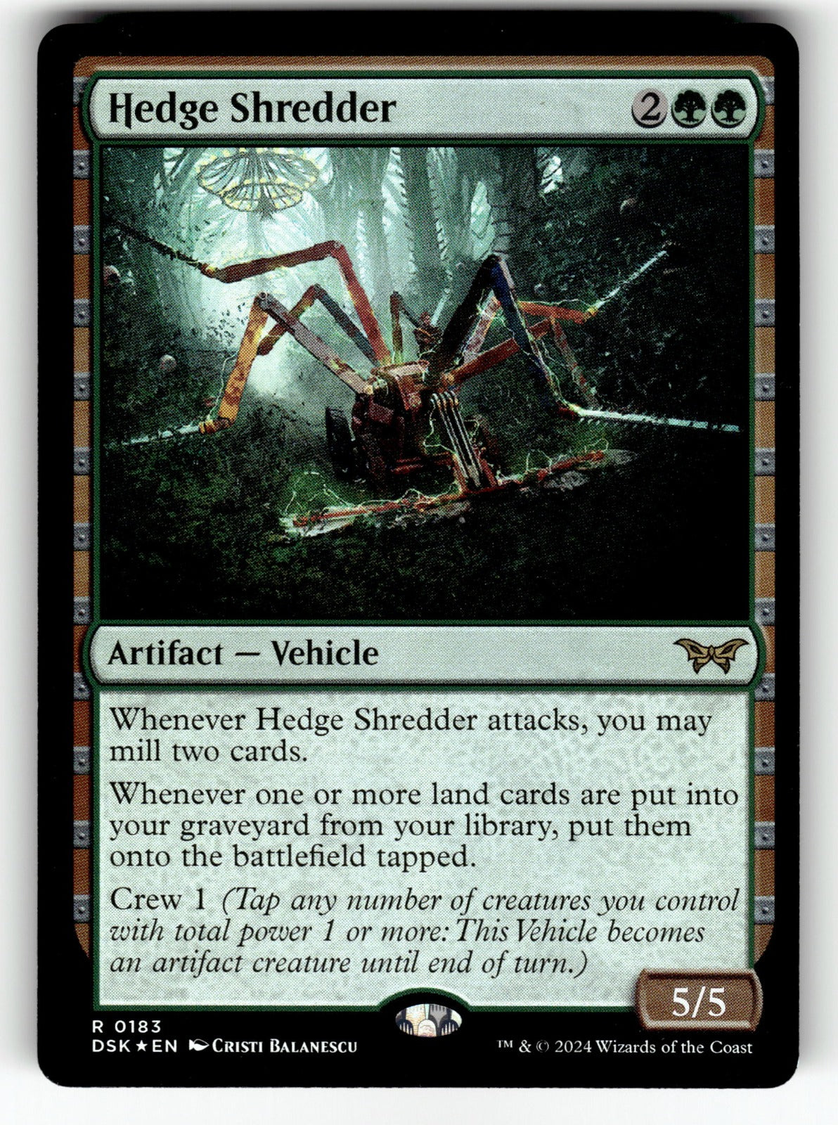 Hedge Shredder – 183 DSK: Duskmourn: House of Horror R Foil NM