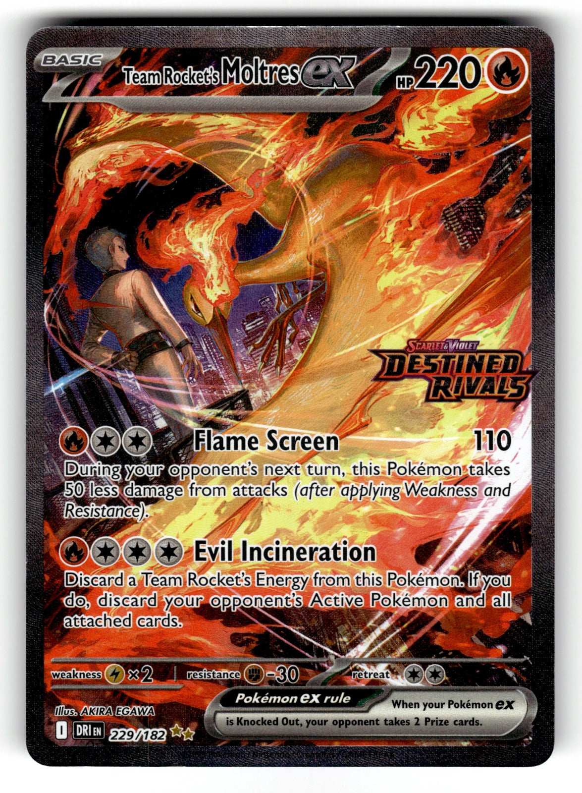 Team Rocket's Moltres ex - (Destined Rivals Stamp) – 229/182 MCAP: Miscellaneous Cards & Products Double Rare Holo NM