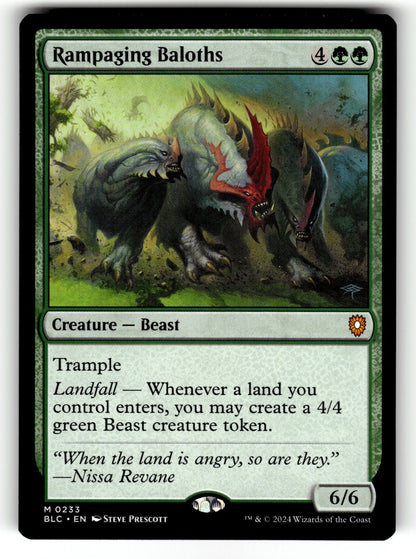 Rampaging Baloths – 233 BLC: Commander: Bloomburrow M NM