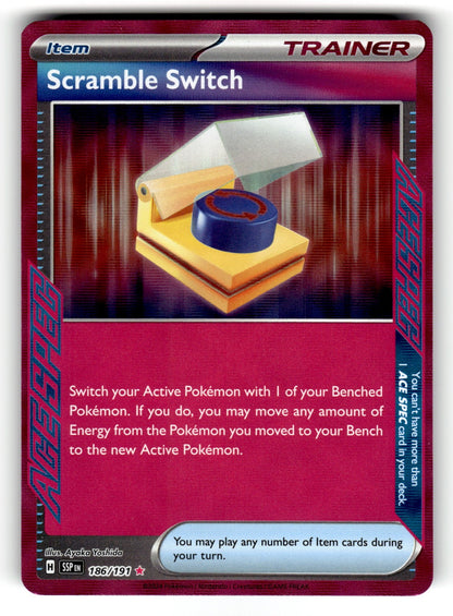 Scramble Switch – 186/191 SSP: SV08: Surging Sparks ACE SPEC Rare Holo NM