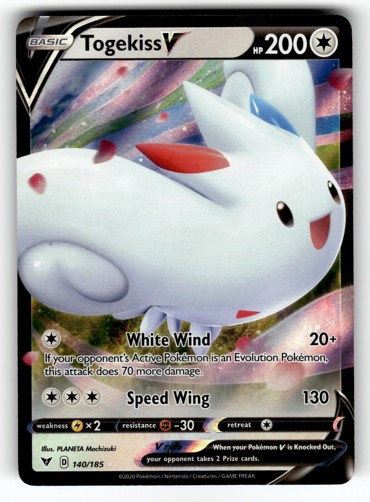 Togekiss V - 140/185 SWSH04: SWSH04: Vivid Voltage Ultra Rare Holo NM