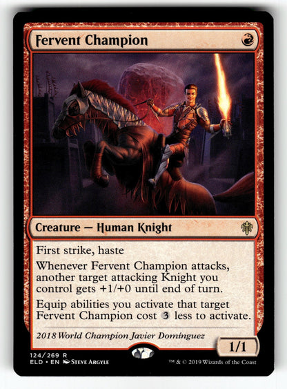 Fervent Champion – 124 ELD: Throne of Eldraine R LP