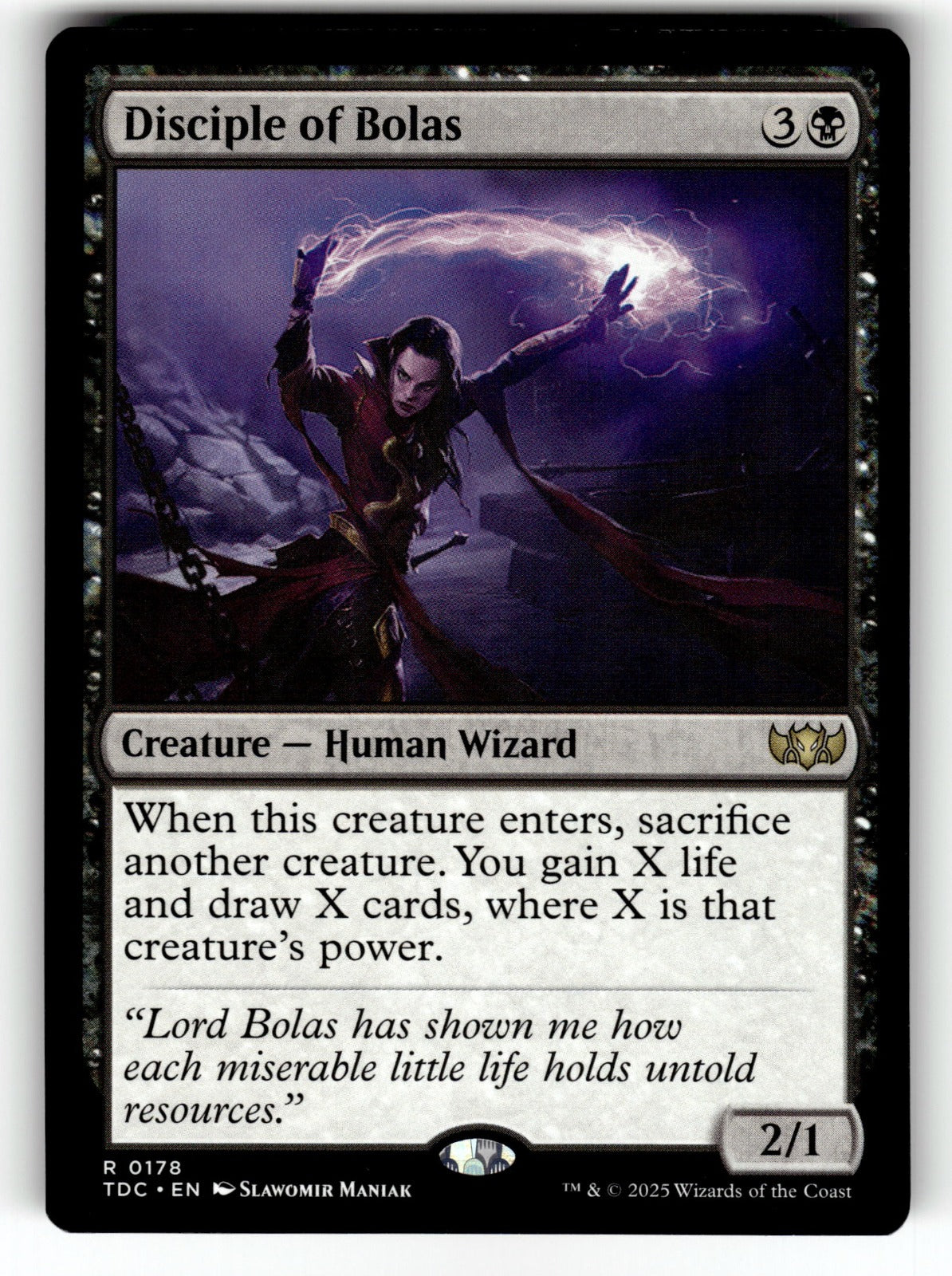 Disciple of Bolas – 178 TDC: Commander: Tarkir: Dragonstorm R NM