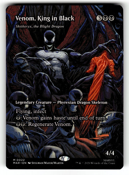 Venom, King in Black - Skithiryx, the Blight Dragon (Borderless) – 22 MAR: Marvel Universe Eternal-Legal M LP
