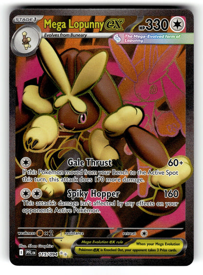 Mega Lopunny ex - – 115/094 PFL: ME02: Phantasmal Flames Ultra Rare HoloNM