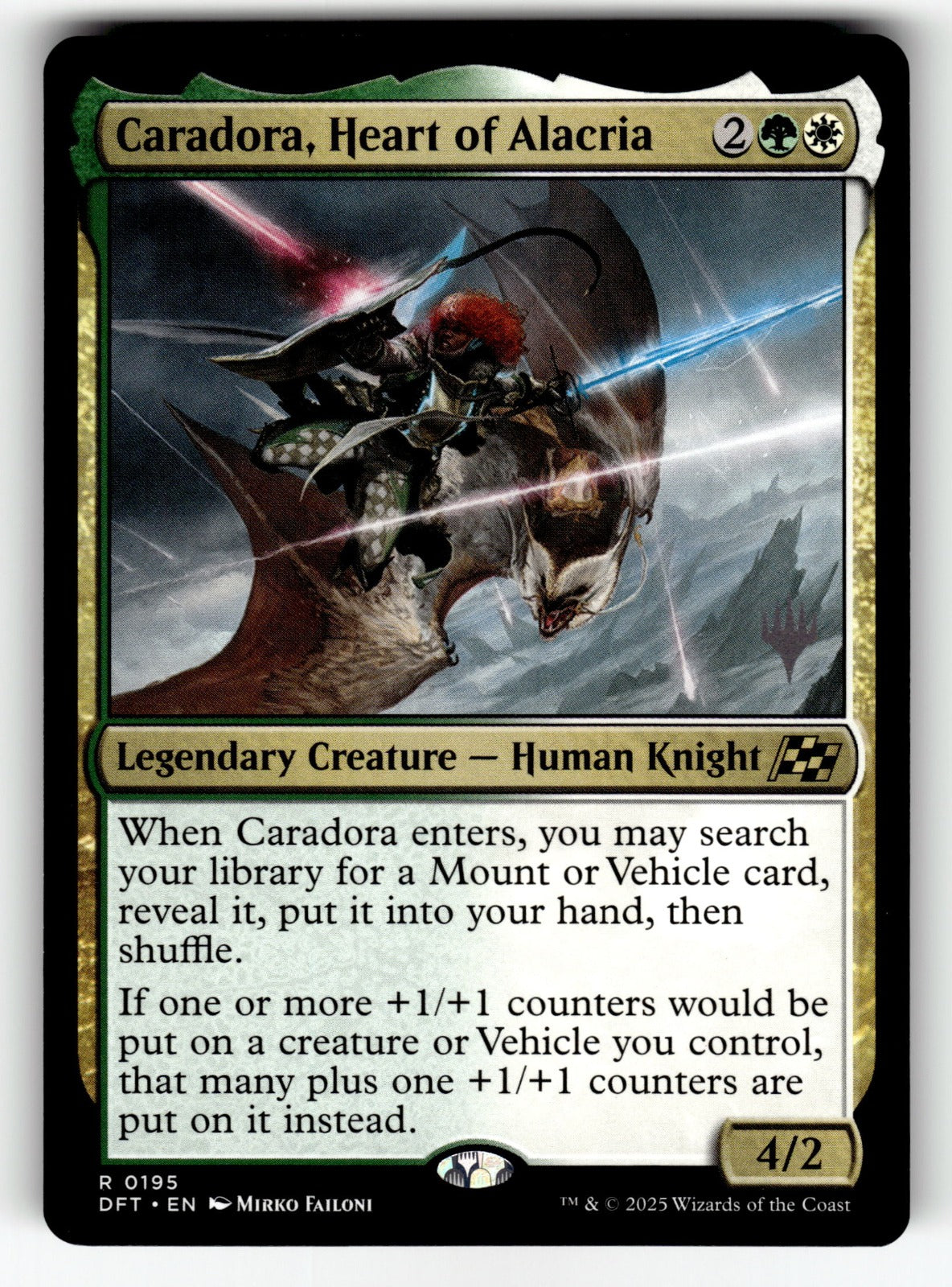 Caradora, Heart of Alacria – 195 DFT: Aetherdrift R NM