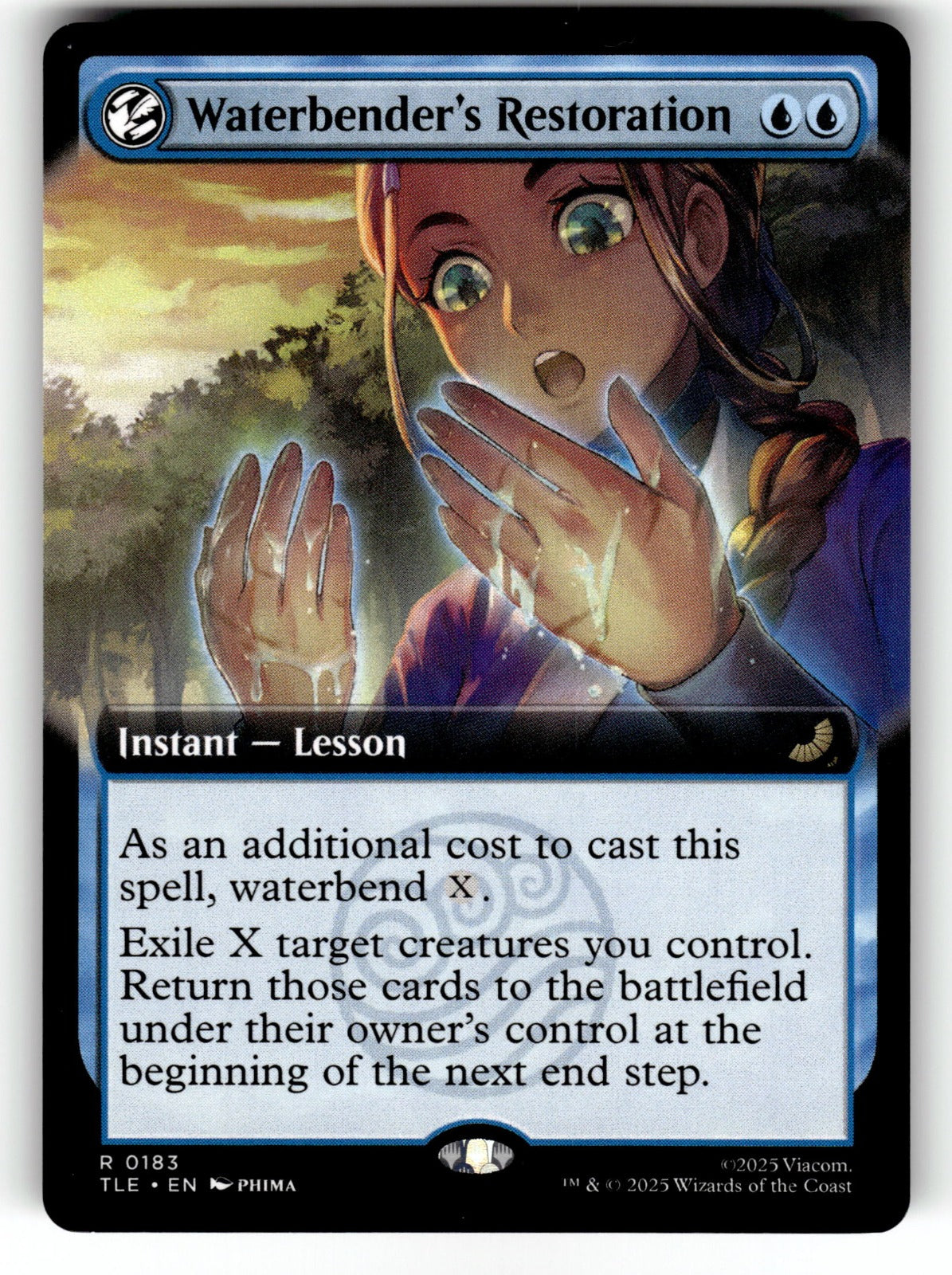 Waterbender's Restoration (Extended Art) – 183 TLE: Avatar: The Last Airbender: Eternal-Legal R NM