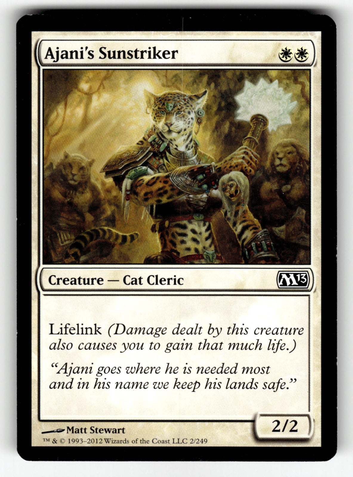 Ajani's Sunstriker – 2 M13: Magic 2013 (M13) C LP