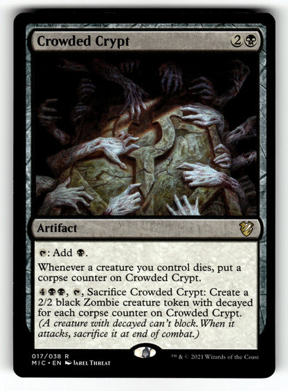 Crowded Crypt – 17 MIC: Commander: Innistrad: Midnight Hunt R NM