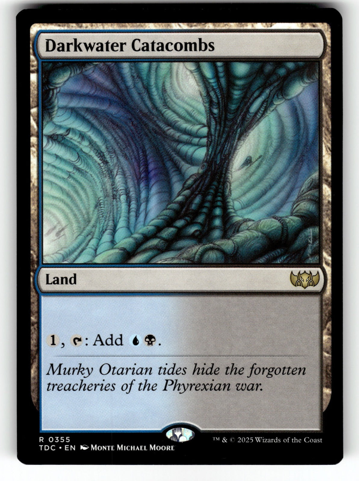 Darkwater Catacombs – 355 TDC: Commander: Tarkir: Dragonstorm R NM