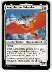 Aang, the Last Airbender – 4 TLA: Avatar: The Last Airbender U NM