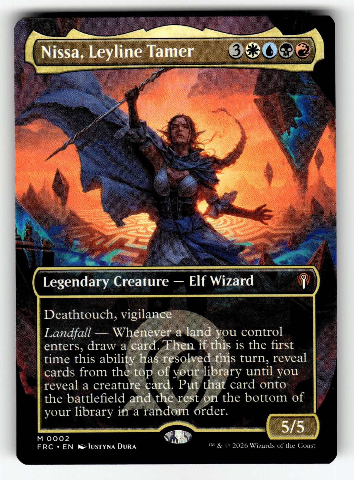 Nissa, Leyline Tamer (Borderless) – 2 FRC: Commander: Reality Fracture M NM